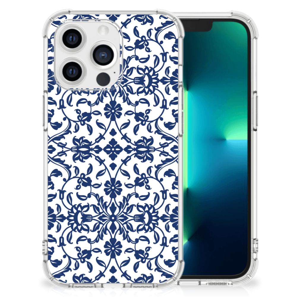 Apple iPhone 13 Pro Case Flower Blue B2C Telecom
