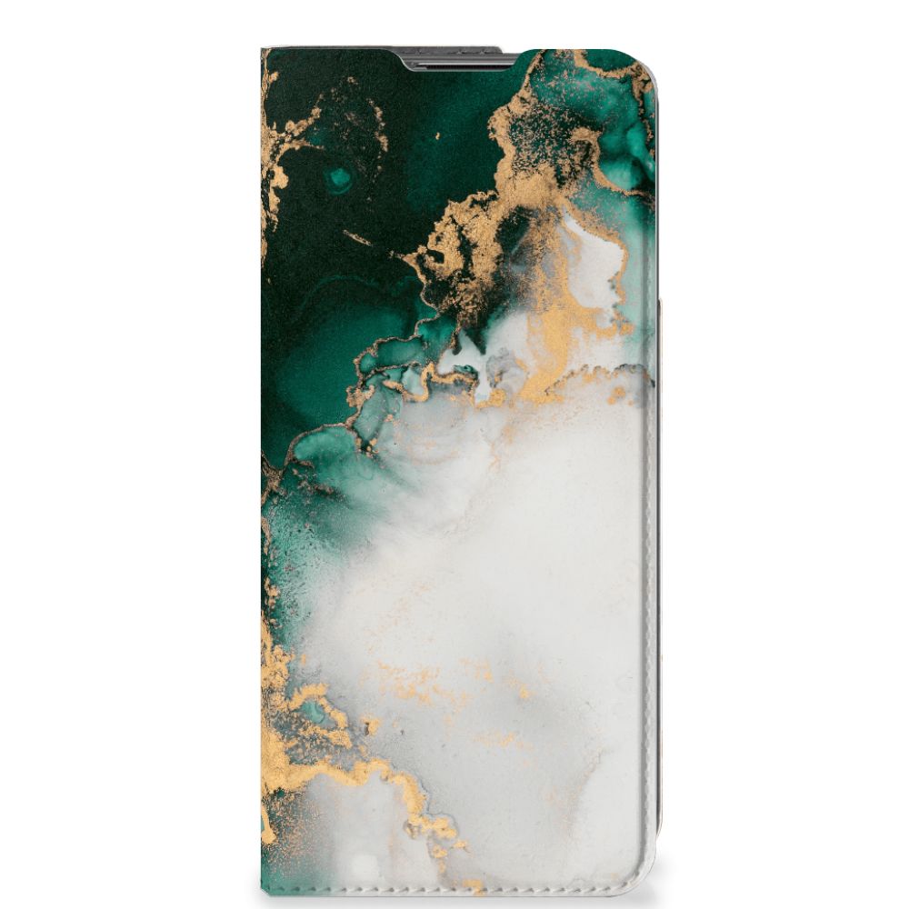 Standcase voor OnePlus Nord CE 2 5G Marmer Groen - B2C Telecom