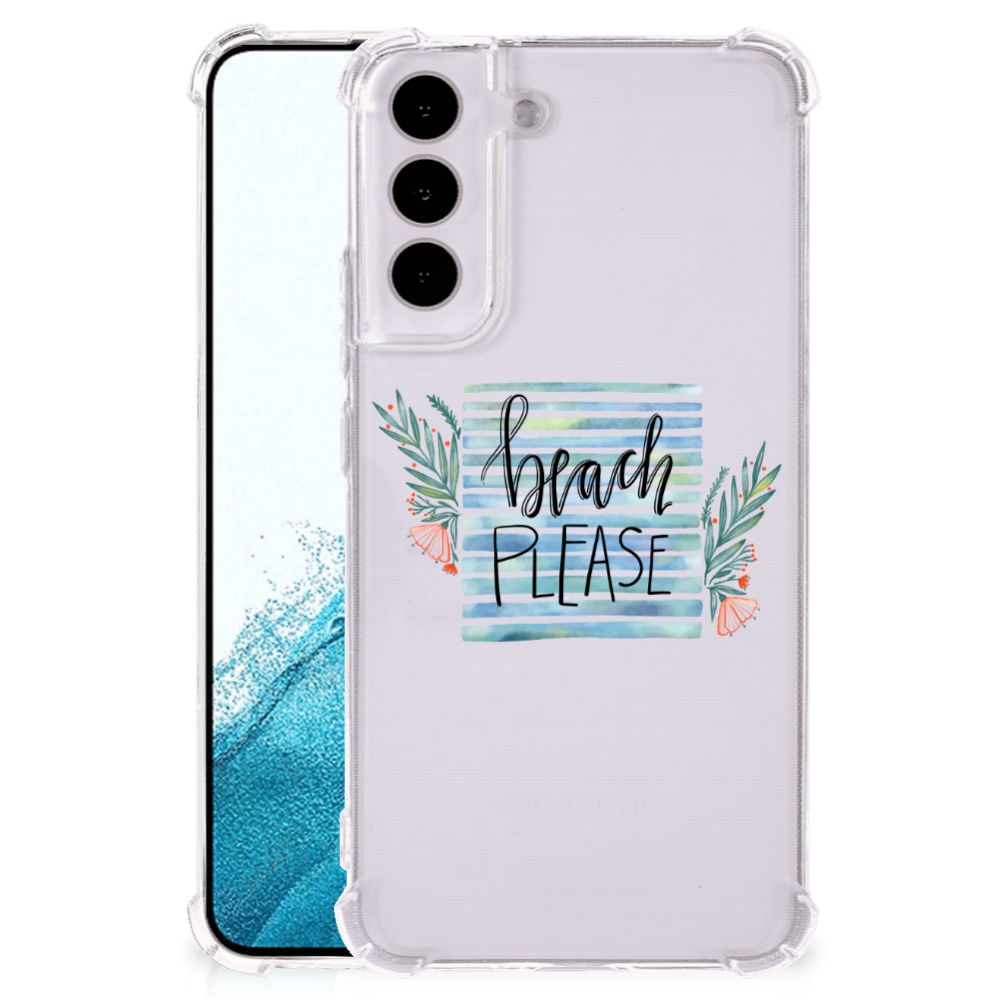 Samsung Galaxy S22 Stevig Bumper Hoesje Boho Beach