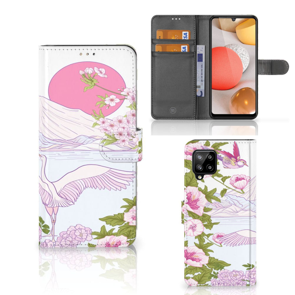 Samsung Galaxy A42 5G Telefoonhoesje met Pasjes Bird Standing