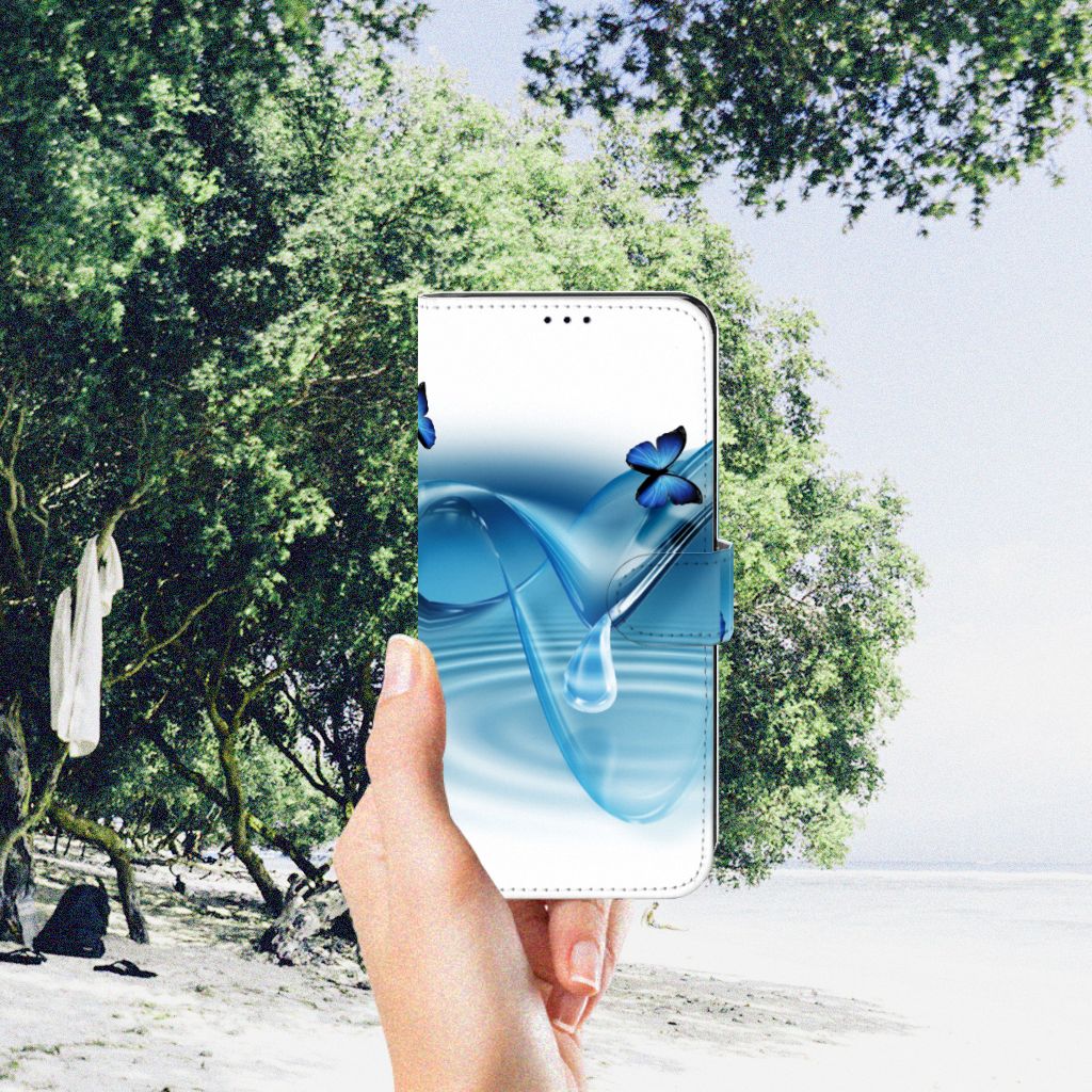 Motorola Edge 30 Pro Telefoonhoesje met Pasjes Vlinders