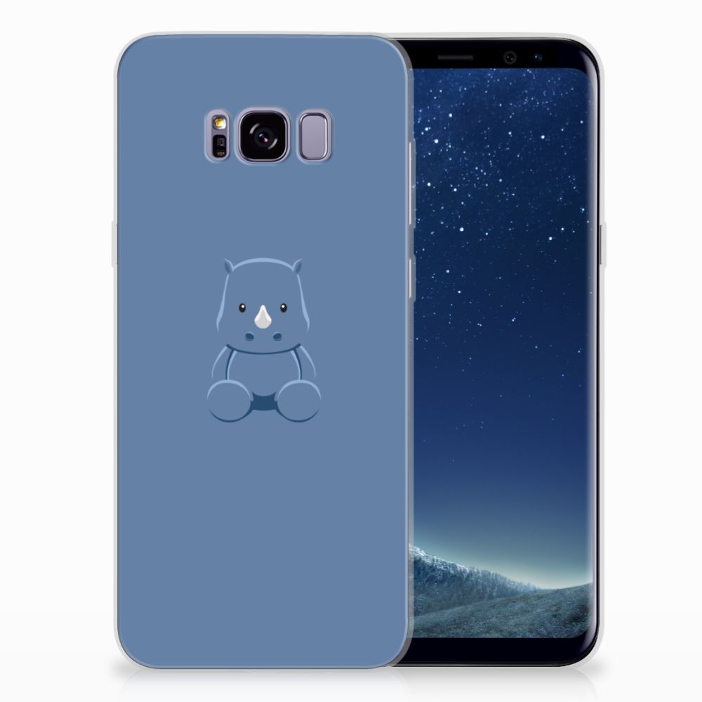 Samsung Galaxy S8 Plus Telefoonhoesje met Naam Baby Rhino