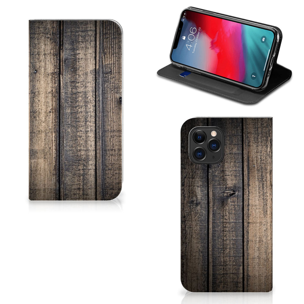 Apple iPhone 11 Pro Book Wallet Case Steigerhout