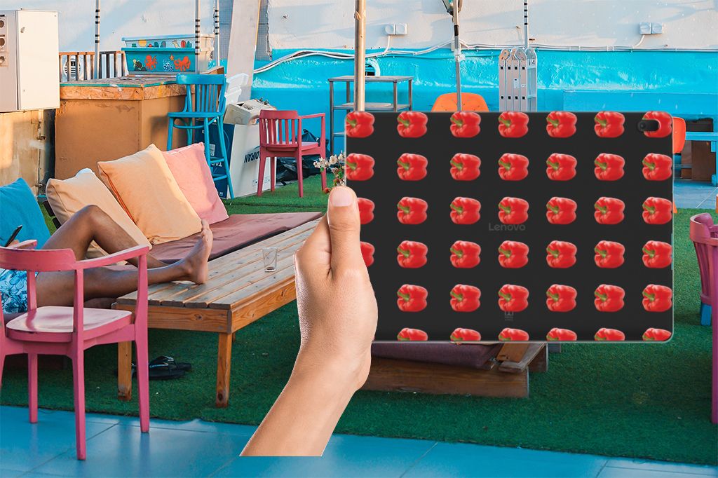 Lenovo Tab E10 Tablet Cover Paprika Red