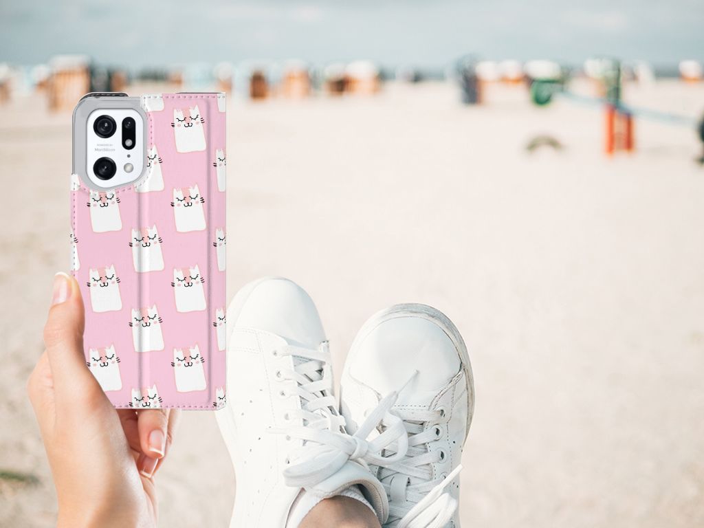 OPPO Find X5 Pro Hoesje maken Sleeping Cats - B2C Telecom