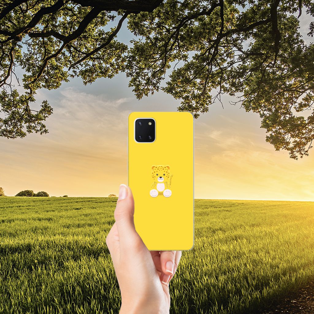 Samsung Galaxy Note 10 Lite Telefoonhoesje met Naam Baby Leopard B2C Telecom