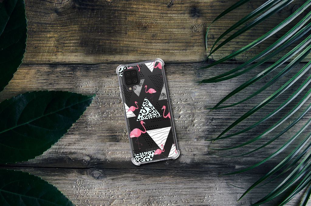 Samsung Galaxy A12 Case Anti-shock Flamingo Triangle - B2C Telecom