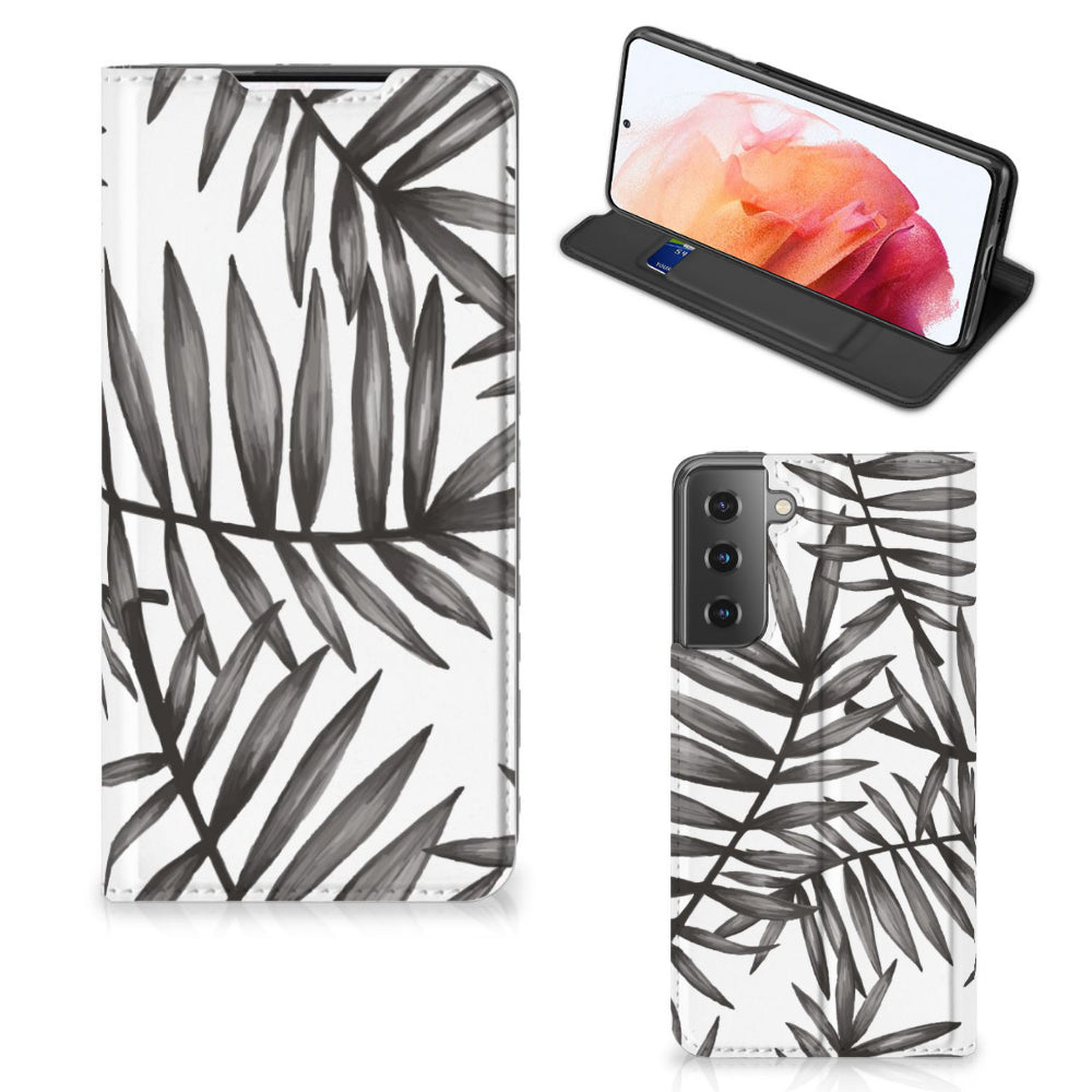 Samsung Galaxy S21 Smart Cover Leaves Grey