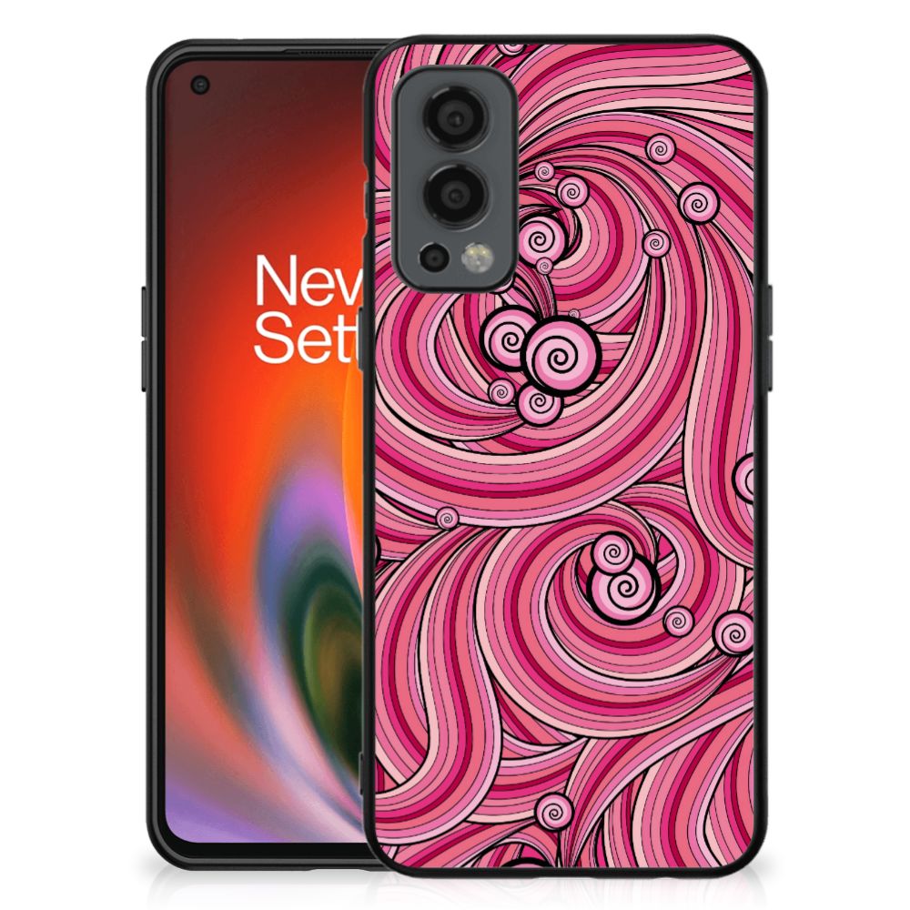 OnePlus Nord 2 Leuk Telefoonhoesje Swirl Pink B2C Telecom