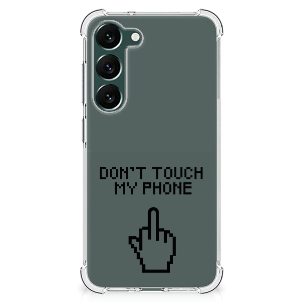 Samsung Galaxy S23 Plus Anti Shock Case Finger Don't Touch My Phone B2C Telecom