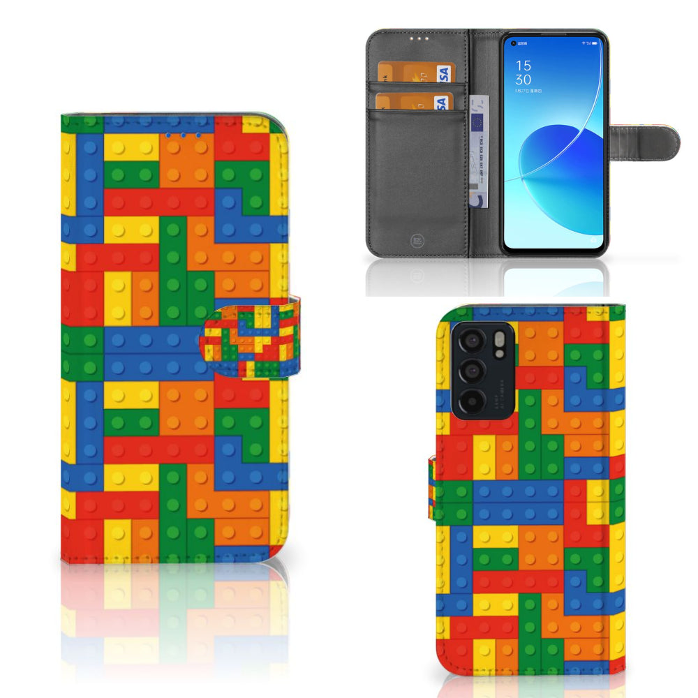 OPPO Reno6 5G Telefoon Hoesje Blokken