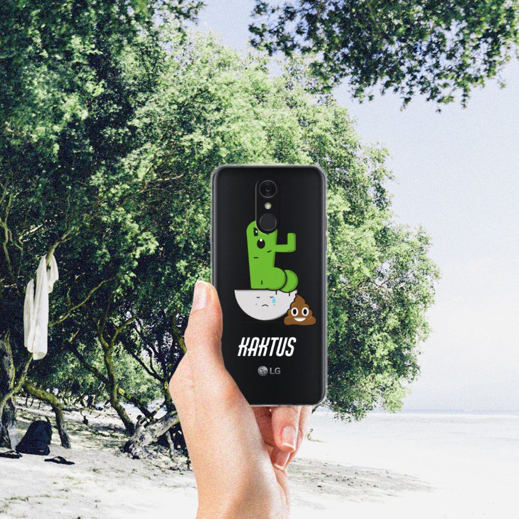 LG Q7 Telefoonhoesje met Naam Cactus Poo