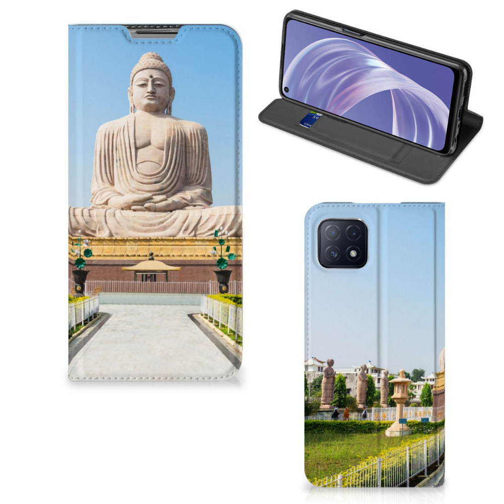 OPPO A73 5G Book Cover Boeddha - B2C Telecom