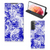 Mobiel BookCase Samsung Galaxy S21 Angel Skull Blauw - B2C Telecom