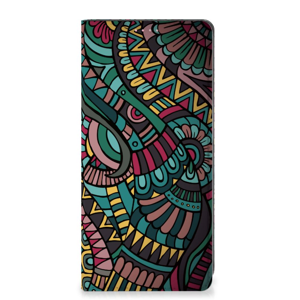 OPPO A54 5G | A74 5G | A93 5G Hoesje met Magneet Aztec