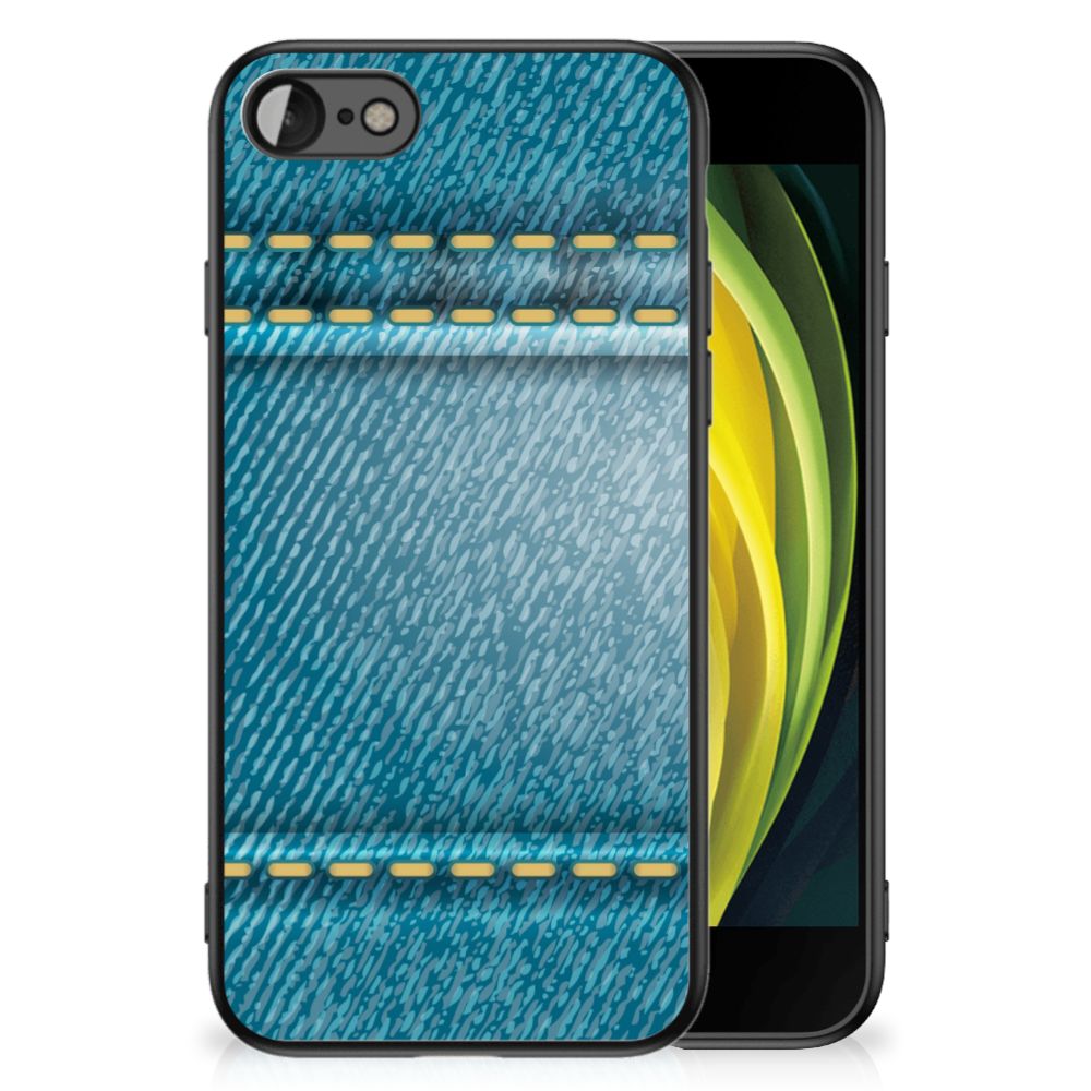 iPhone SE 2022 | SE 2020 | 7/8 GSM Cover Jeans back cover in blue denim design for Apple iPhone models.