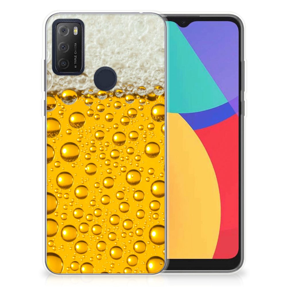 Alcatel 1S (2021) Siliconen Case Bier