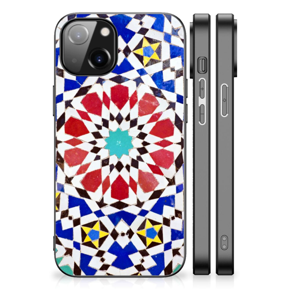 Apple iPhone 13/14 Marmeren Print Telefoonhoesje Mozaïek