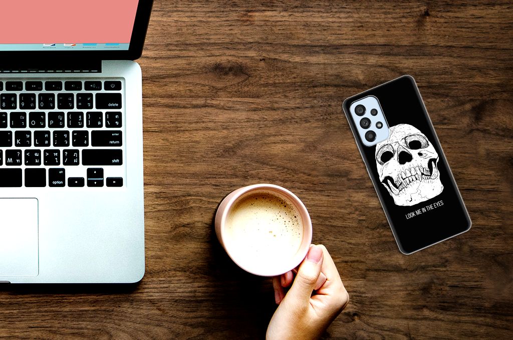 Silicone Back Case Samsung Galaxy A53 5G Skull Eyes B2C Telecom