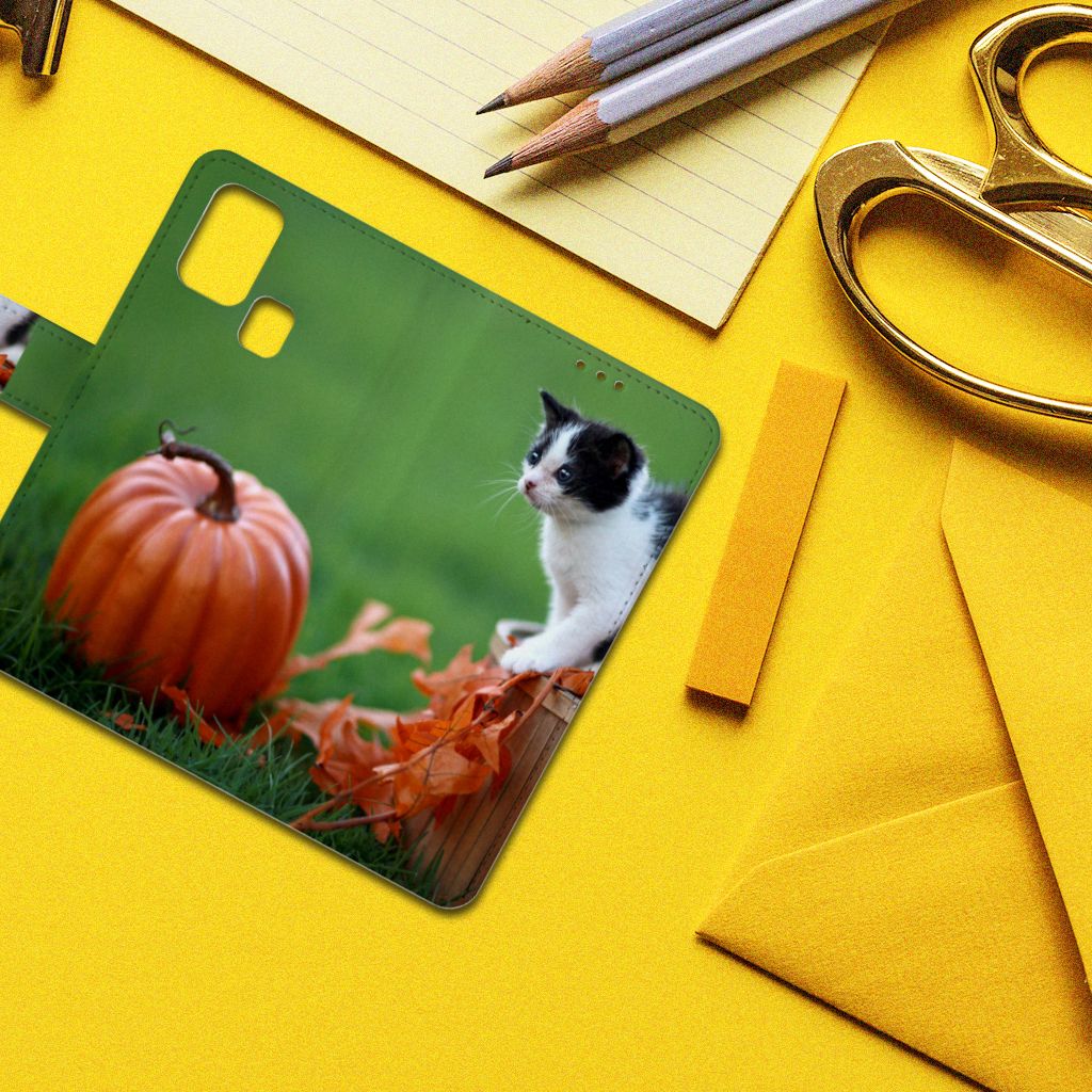 Samsung Galaxy M31 Telefoonhoesje met Pasjes Kitten