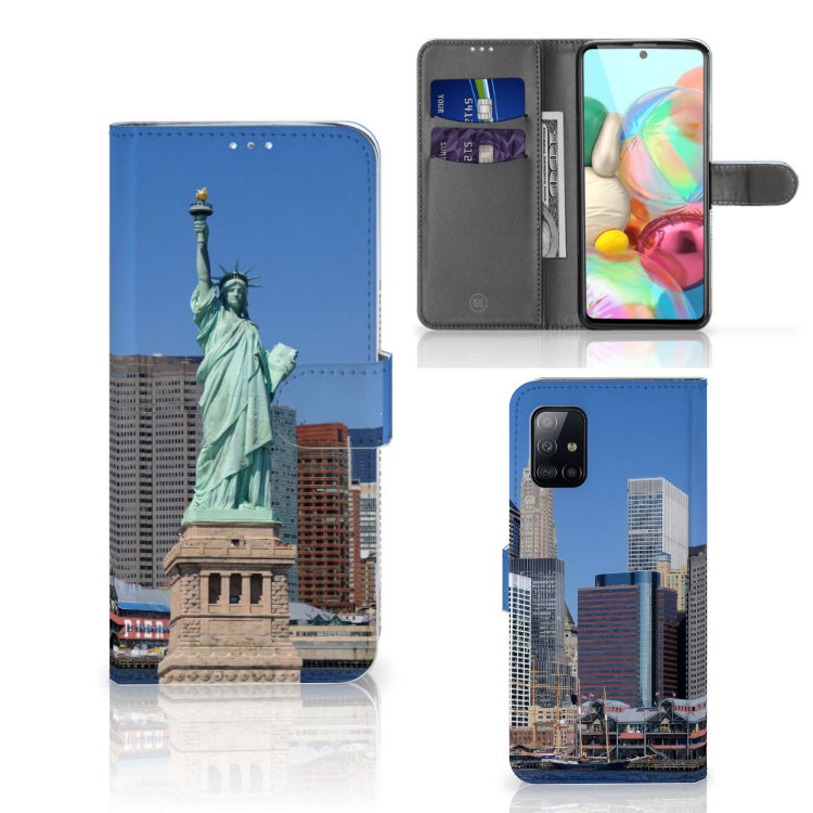Samsung Galaxy A71 Flip Cover Vrijheidsbeeld