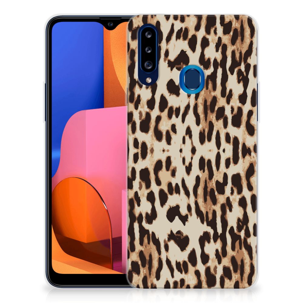 Samsung Galaxy A20s TPU Hoesje Leopard