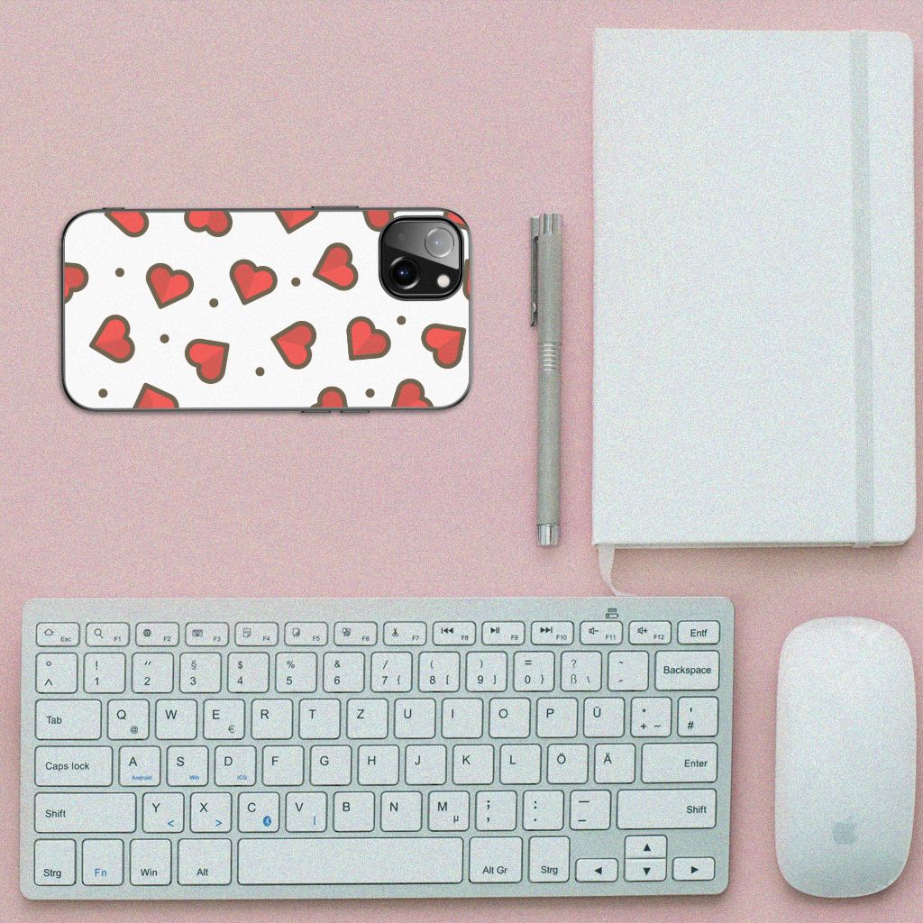 iPhone 14 Plus Back Case Hearts B2C Telecom