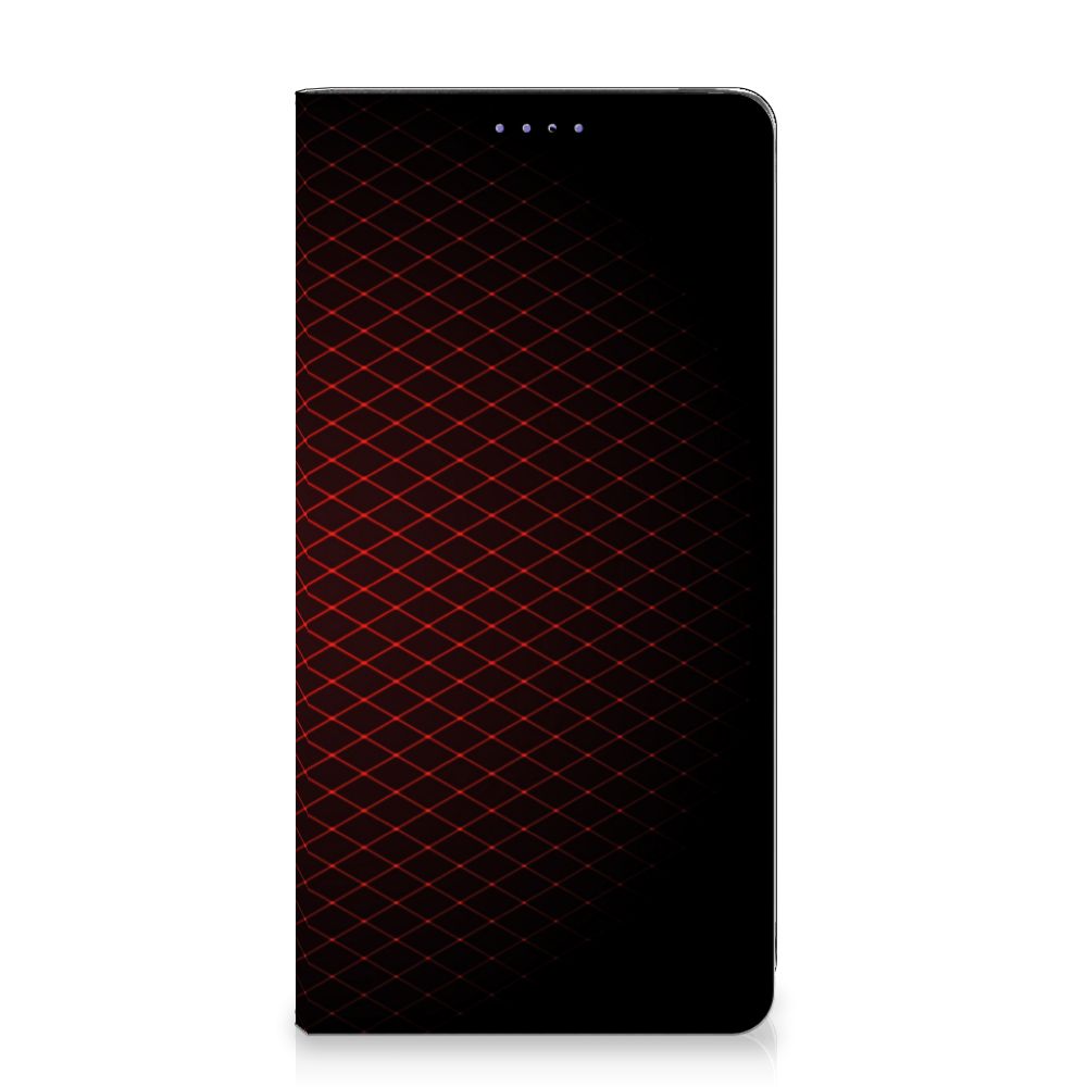 Samsung Galaxy A51 Hoesje met Magneet Geruit Rood - B2C Telecom