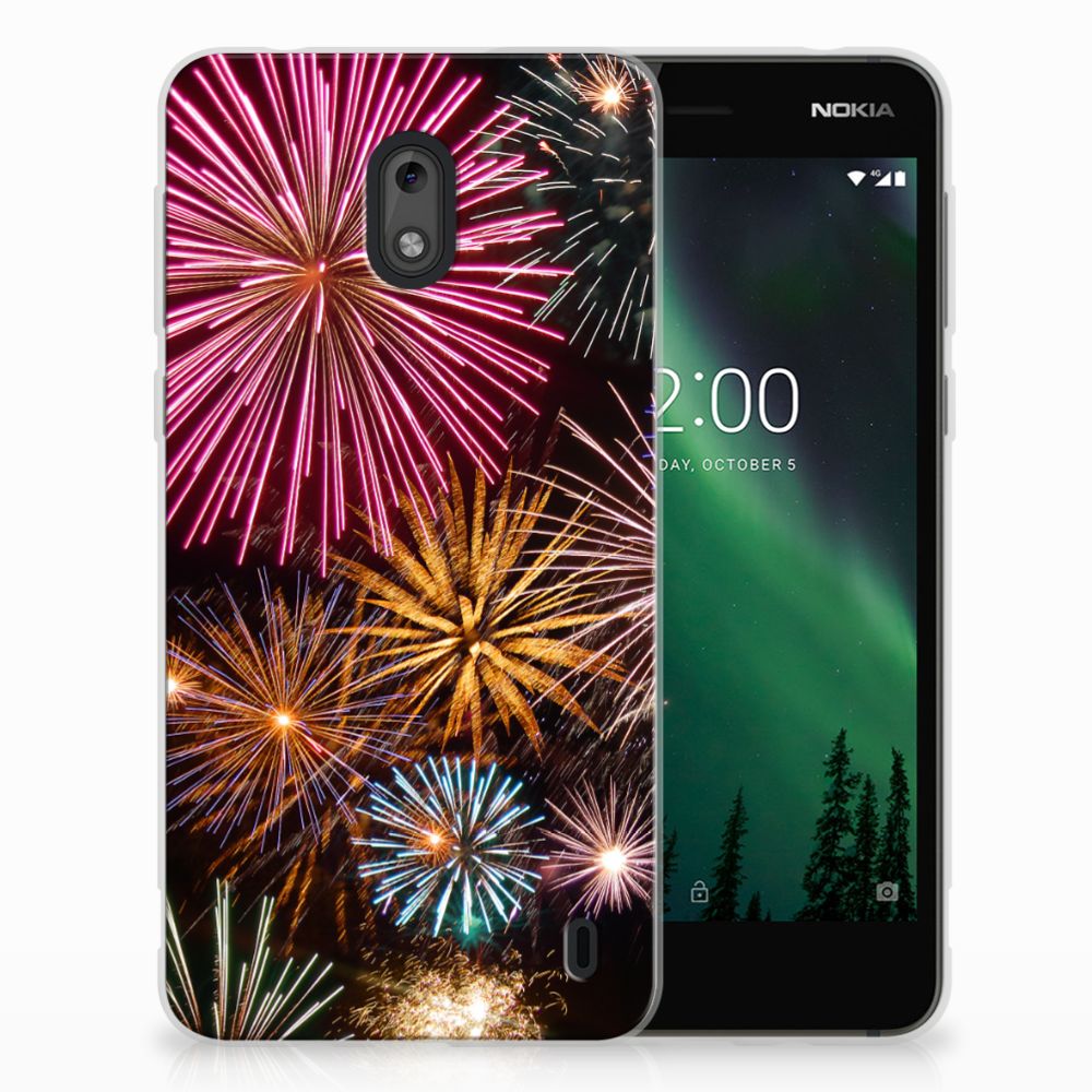 Nokia 2 Silicone Back Cover Vuurwerk