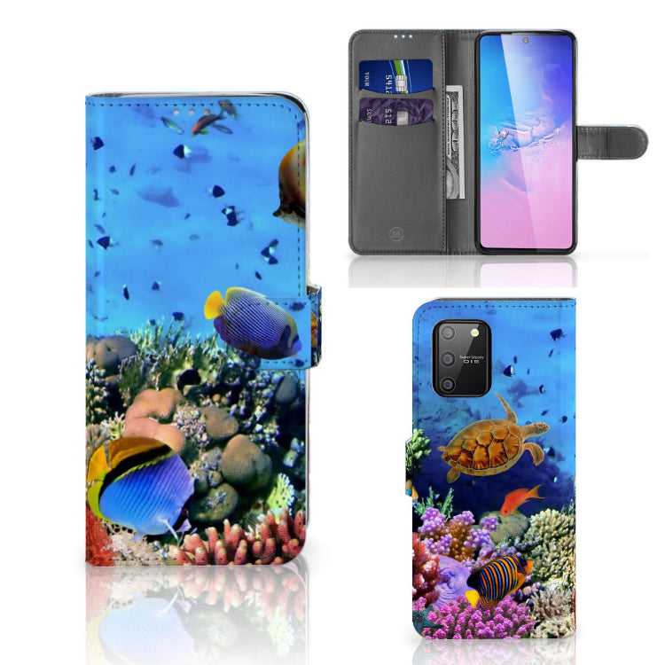 Samsung S10 Lite Telefoonhoesje met Pasjes Vissen