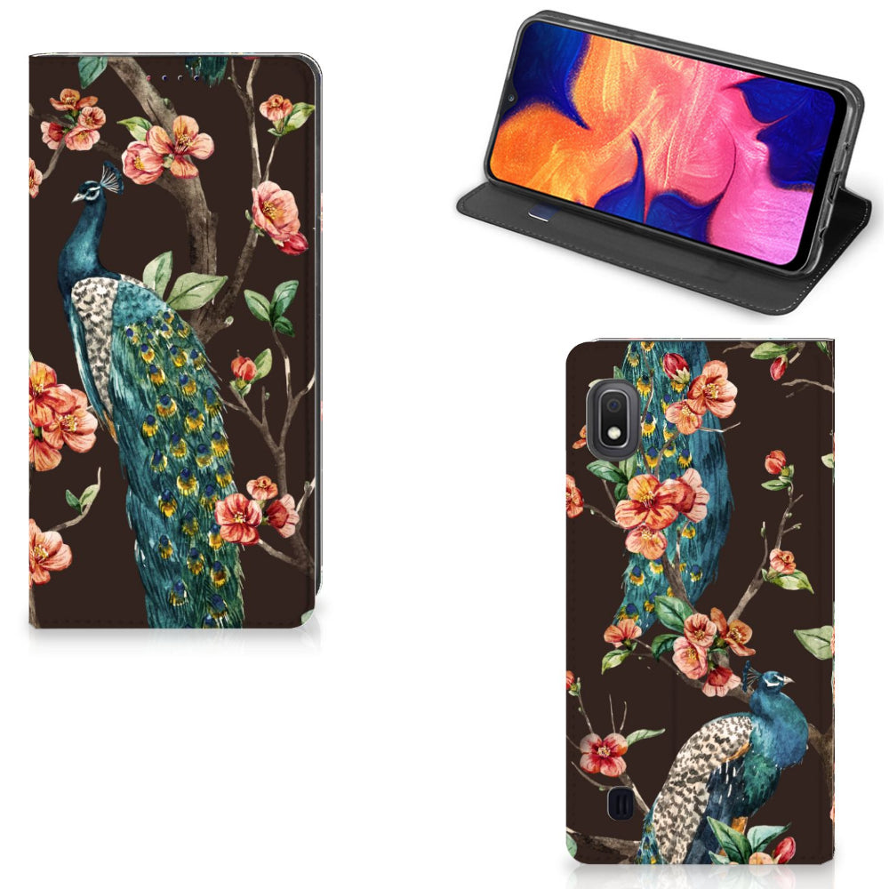 Samsung Galaxy A10 Hoesje maken Pauw met Bloemen