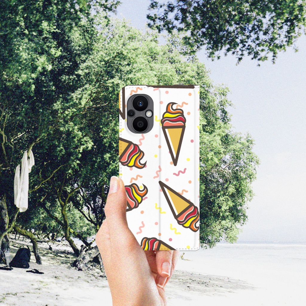 OPPO Reno8 Lite Flip Style Cover Icecream - B2C Telecom