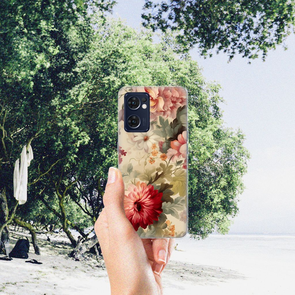 TPU Case voor OPPO Reno 7 5G | Find X5 Lite Bloemen