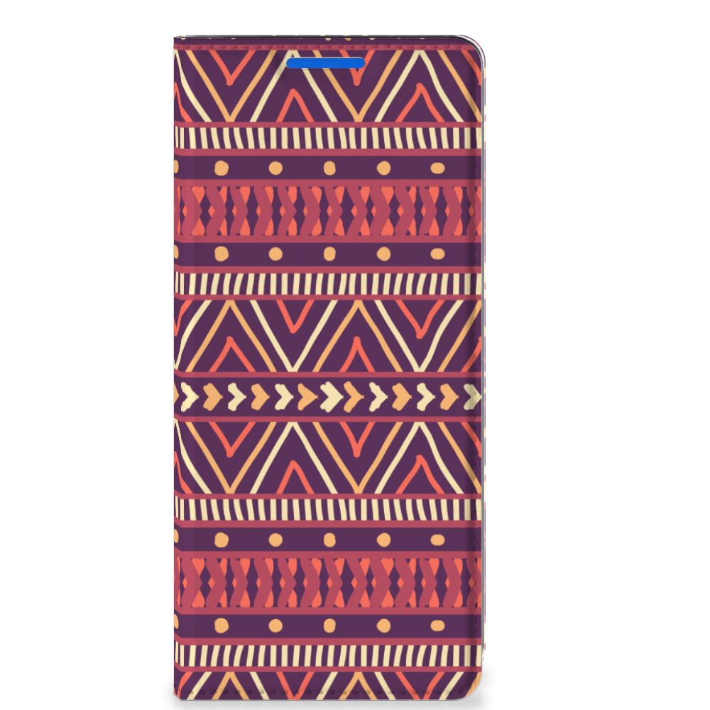 OPPO Reno 6 Pro Plus 5G Hoesje met Magneet Aztec Paars - B2C Telecom