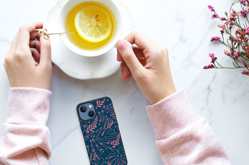 Apple iPhone 13 mini Bloemen Hoesje Palm Leaves B2C Telecom