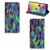 Samsung Galaxy M20 Stand Case Abstract Green Blue