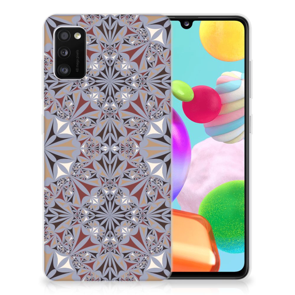 Samsung Galaxy A41 TPU Siliconen Hoesje Flower Tiles B2C Telecom