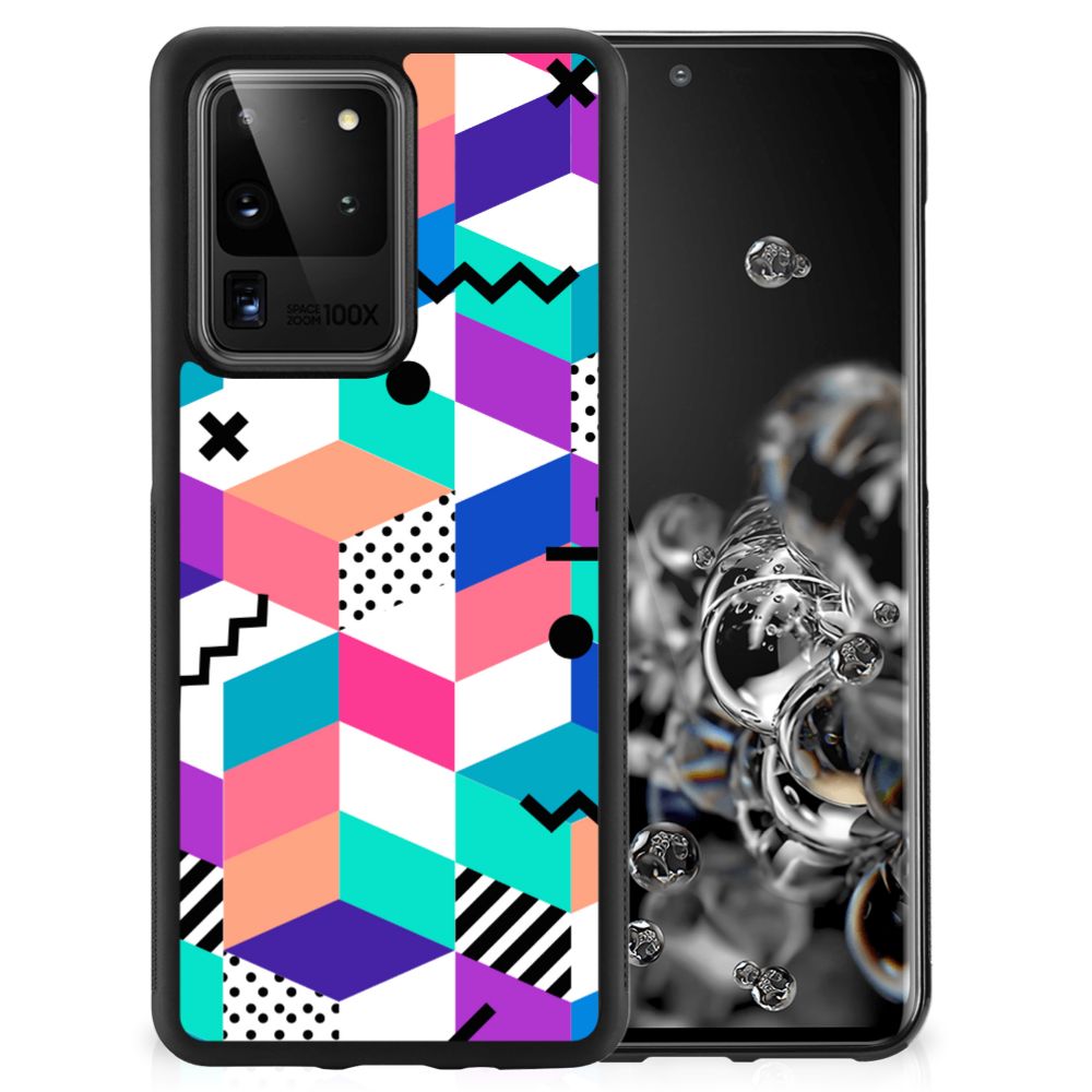 Samsung Galaxy S20 Ultra Grip Case Blokken Kleurrijk