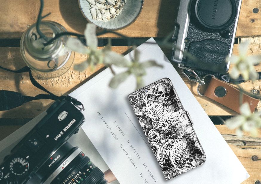 Telefoonhoesje met Naam Samsung Galaxy A20s Skulls Angel