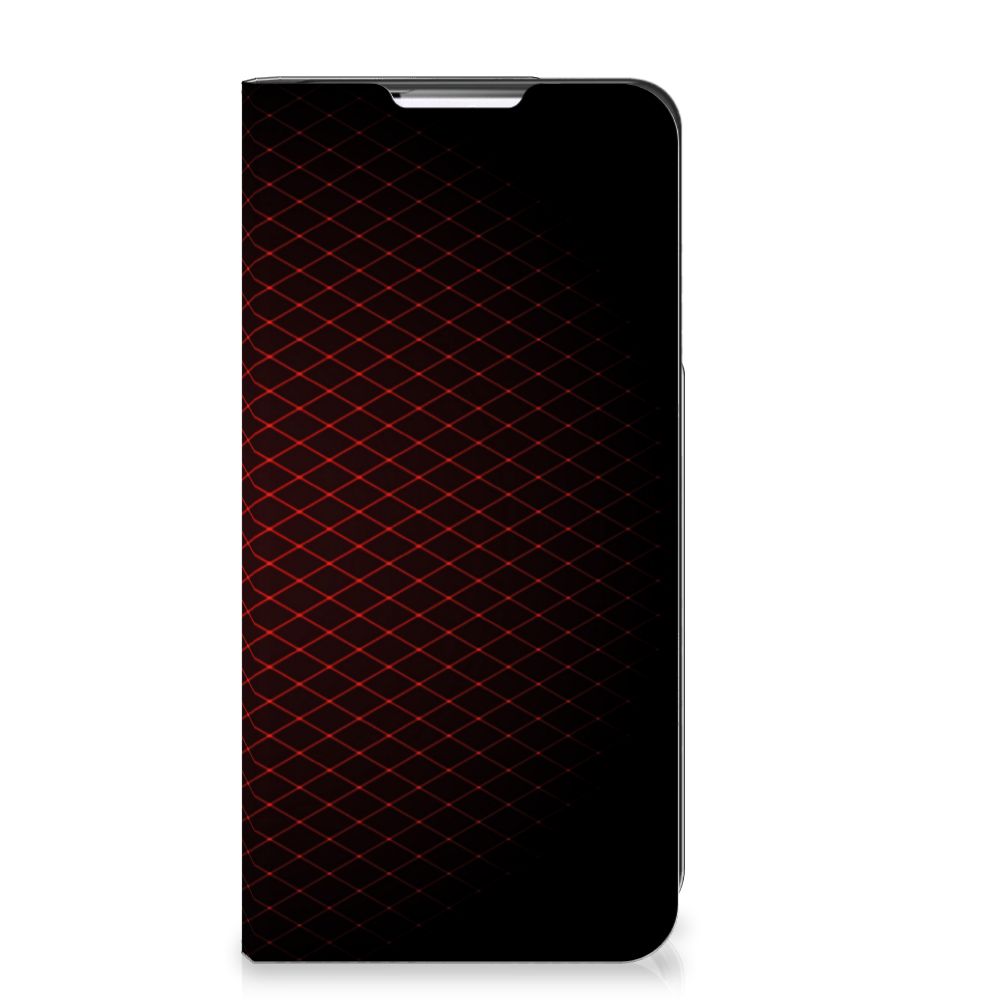 Samsung Galaxy S22 Plus Hoesje met Magneet Geruit Rood - B2C Telecom