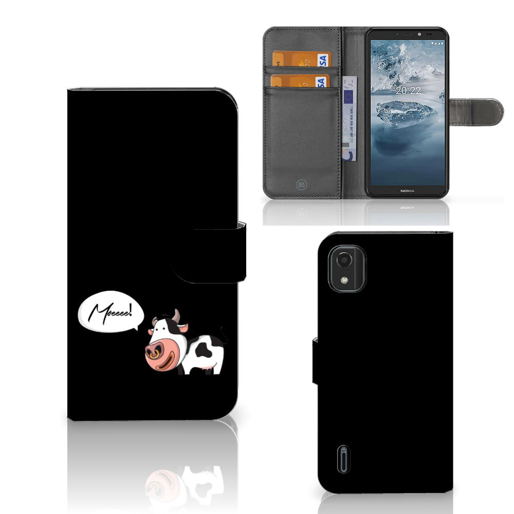 Nokia C2 2nd Edition Leuk Hoesje Cow