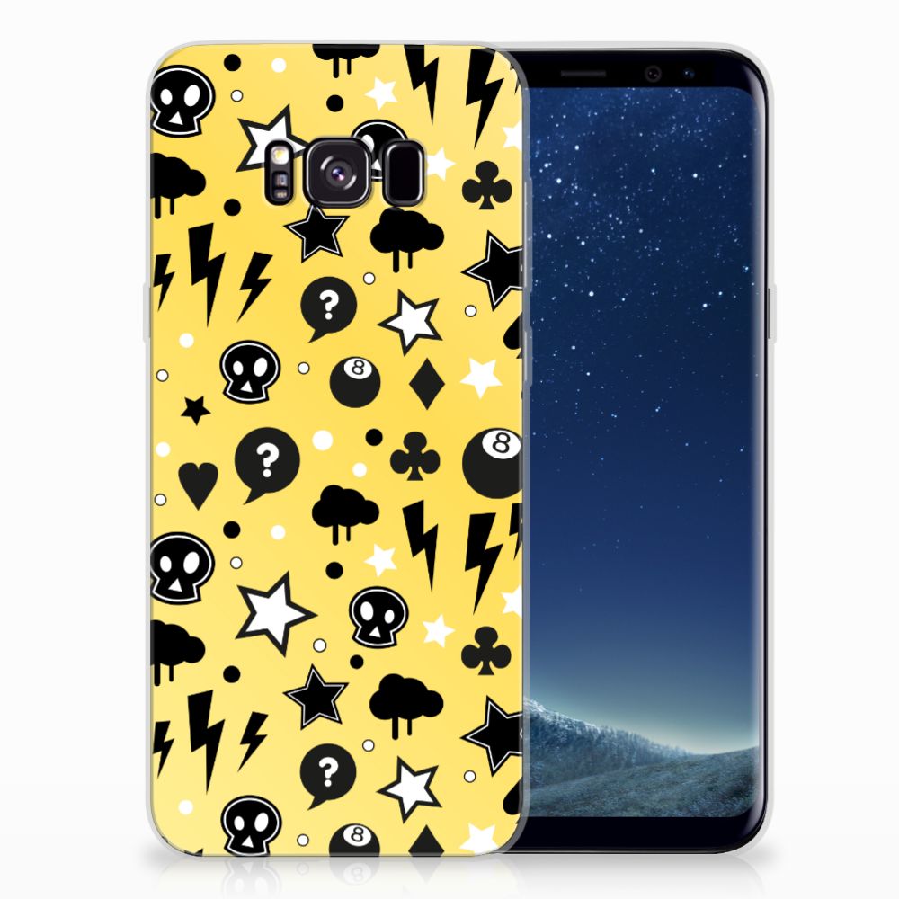 Silicone Back Case Samsung Galaxy S8 Plus Punk Geel