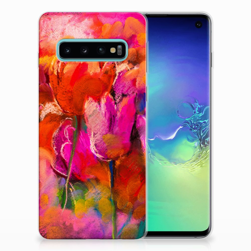Hoesje maken Samsung Galaxy S10 Tulips