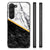 Samsung Galaxy S23 Marmeren Print Telefoonhoesje Marmer Wit Zwart - Origineel Cadeau Man B2C Telecom