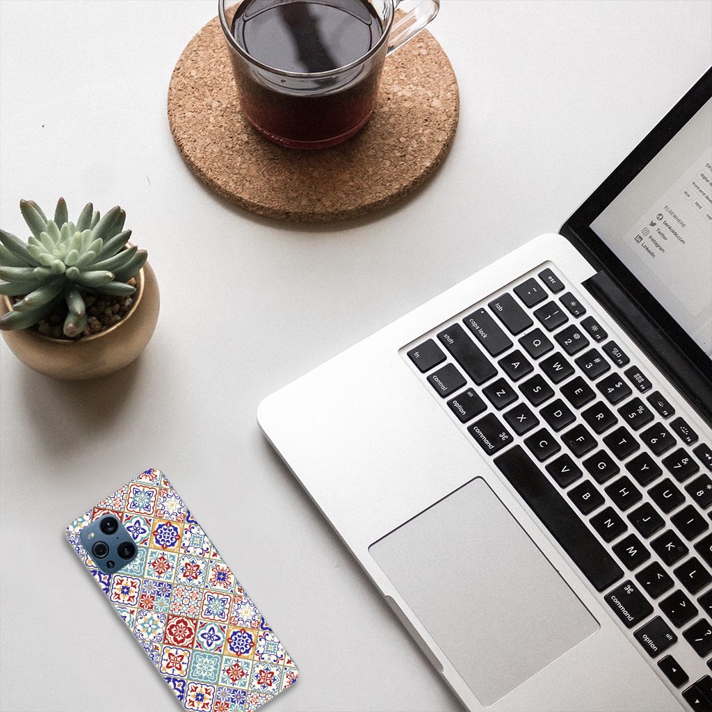 OPPO Find X3 | X3 Pro TPU Siliconen Hoesje Tiles Color B2C Telecom