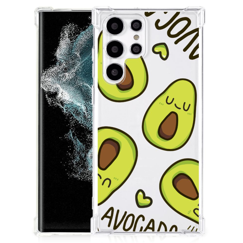 Samsung Galaxy S22 Ultra Stevig Bumper Hoesje Avocado Singing B2C Telecom