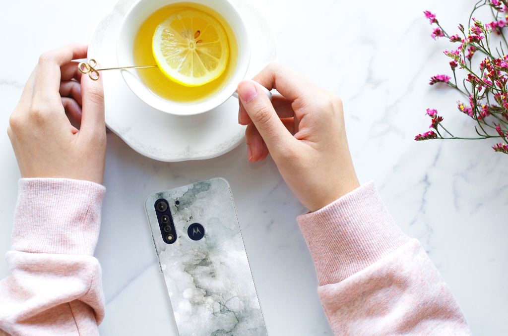 Hoesje maken Motorola Moto G8 Power Lite Painting Grey B2C Telecom