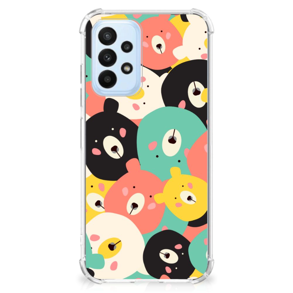 Samsung Galaxy A23 Stevig Bumper Hoesje Bears - B2C Telecom