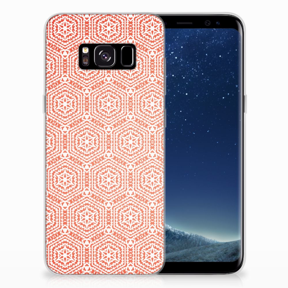 Samsung Galaxy S8 TPU bumper Pattern Orange