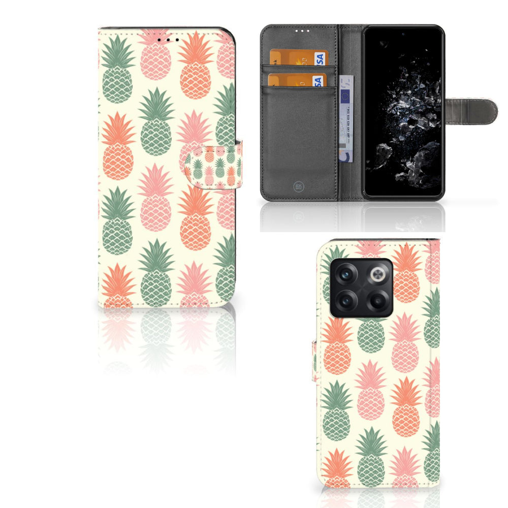 OnePlus 10T Book Cover Ananas